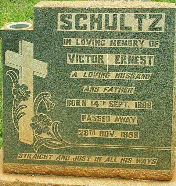 SCHULTZ Victor Ernest 1899-1958