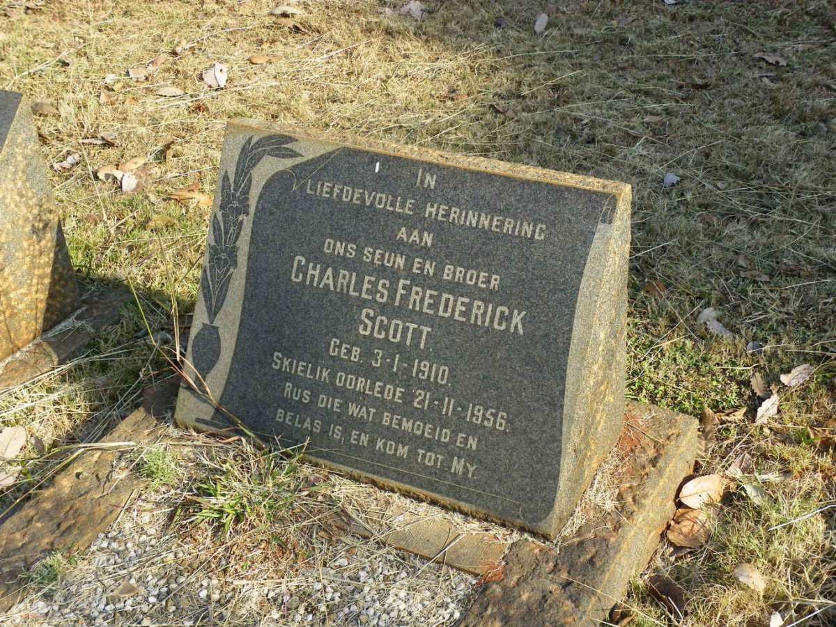 SCOTT Charles Frederick 1910-1956