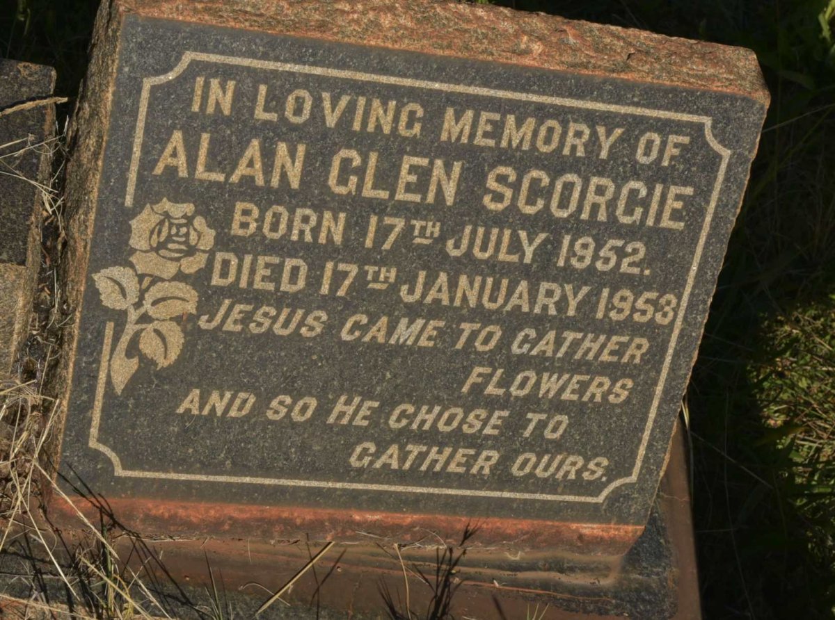 SCORGIE Alan Glen 1952-1953