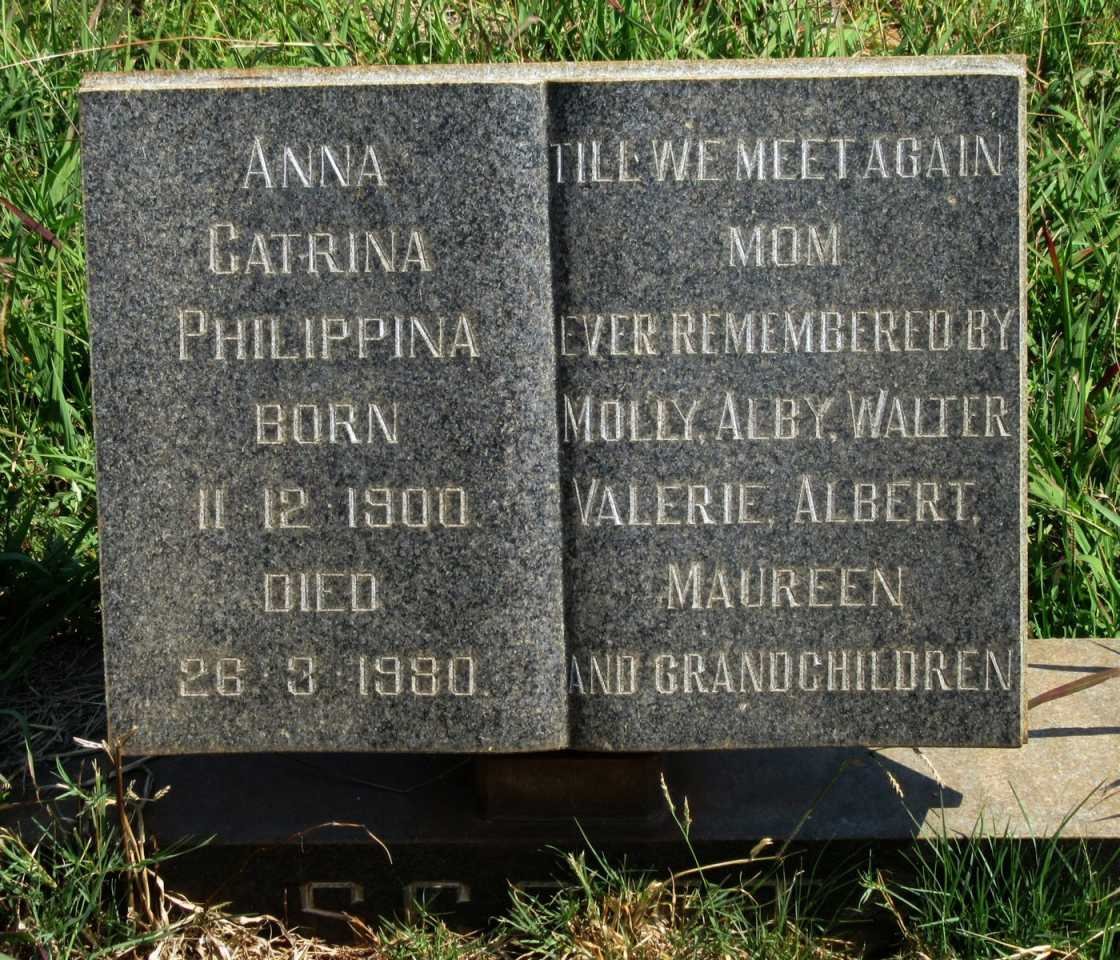 SCOTT Anna Catrina Philippina 1900-1980