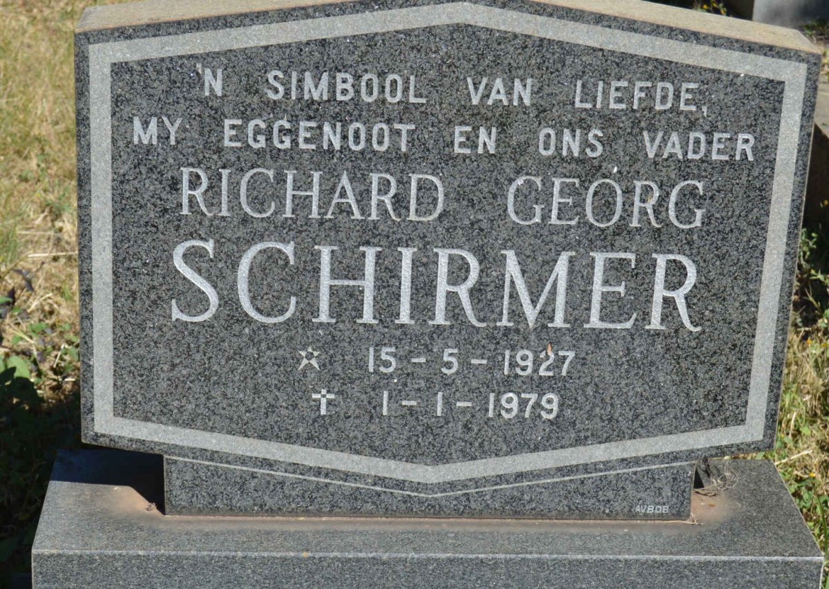 SCHIRMER Richard Georg 1927-1979