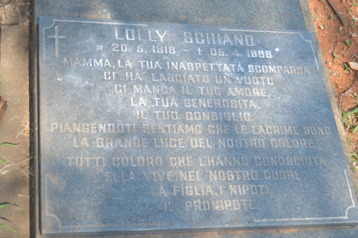 SCHIANO Lolly 1918-1998