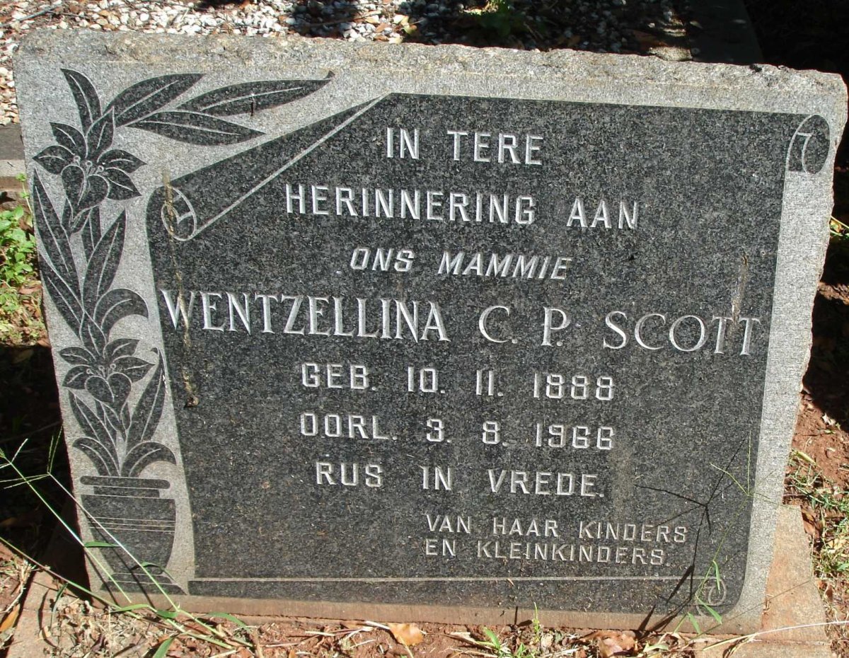 SCOTT Wentzellina C.P. 1888-1966 