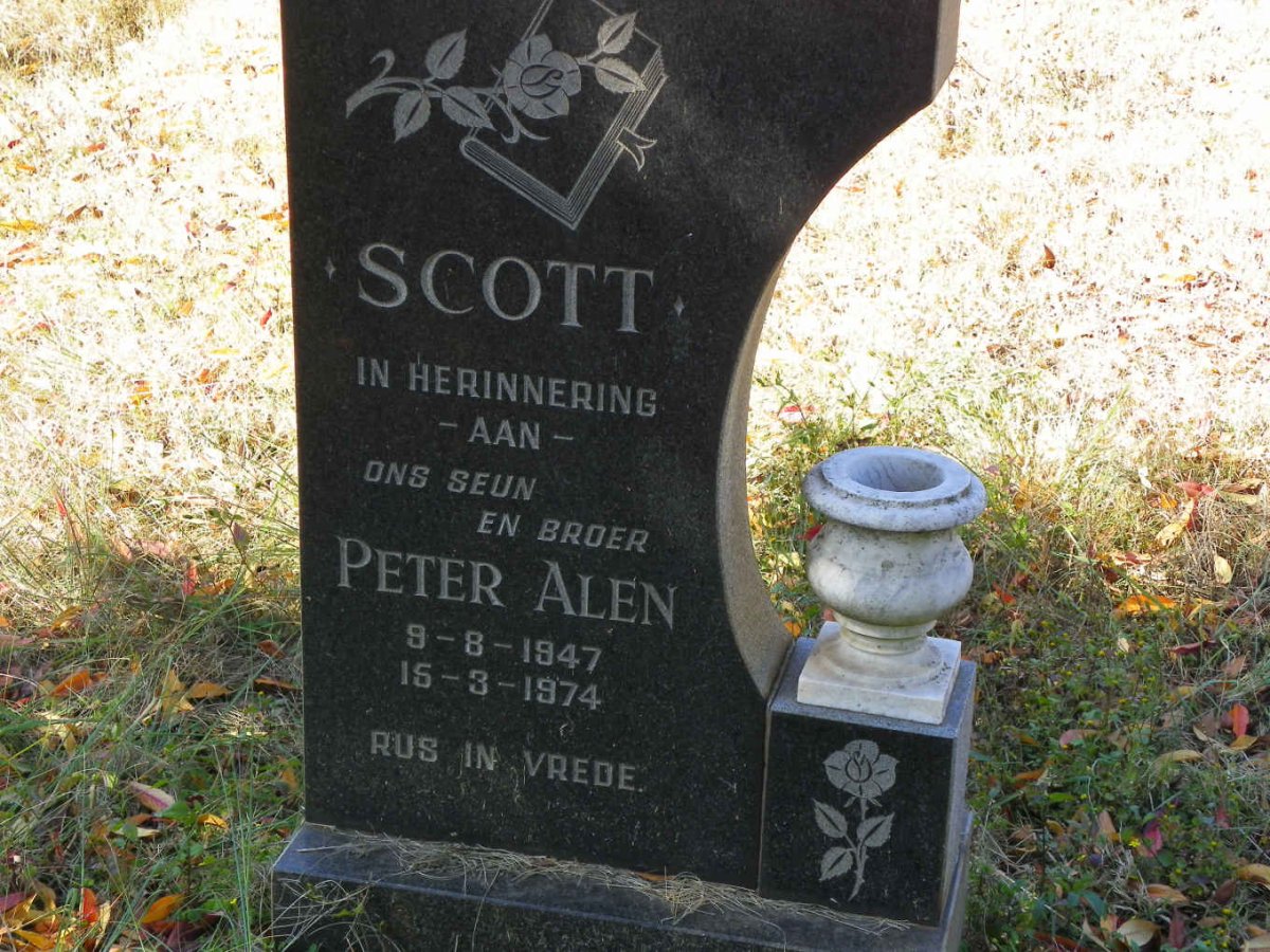 SCOTT Peter Alen 1947-1974