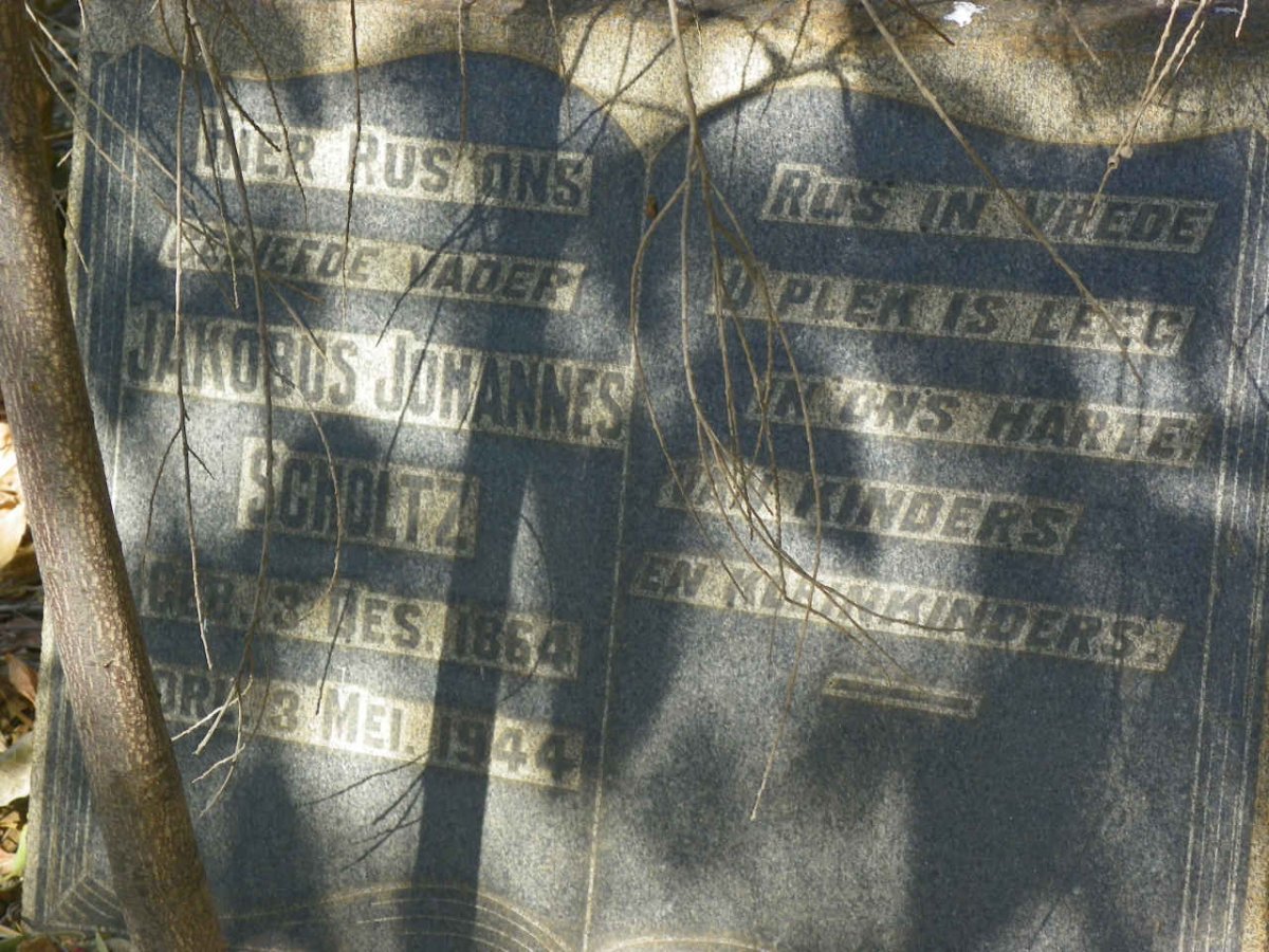 SCHOLTZ Jakobus Johannes 1864-1944
