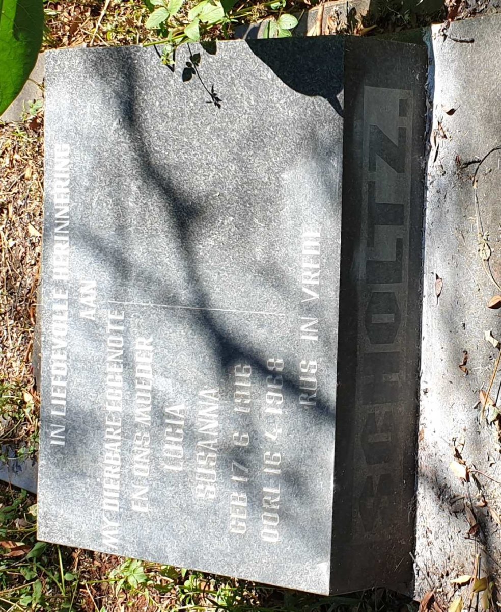SCHOLTZ Lucia Susanna 1916-1968