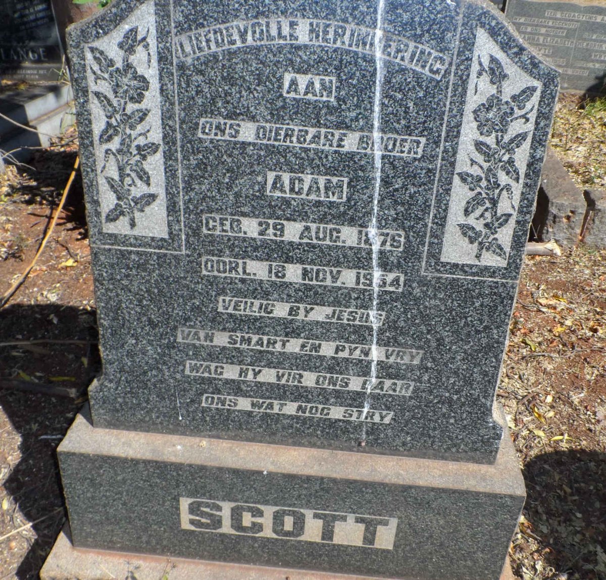 SCOTT Adam 1876-1954