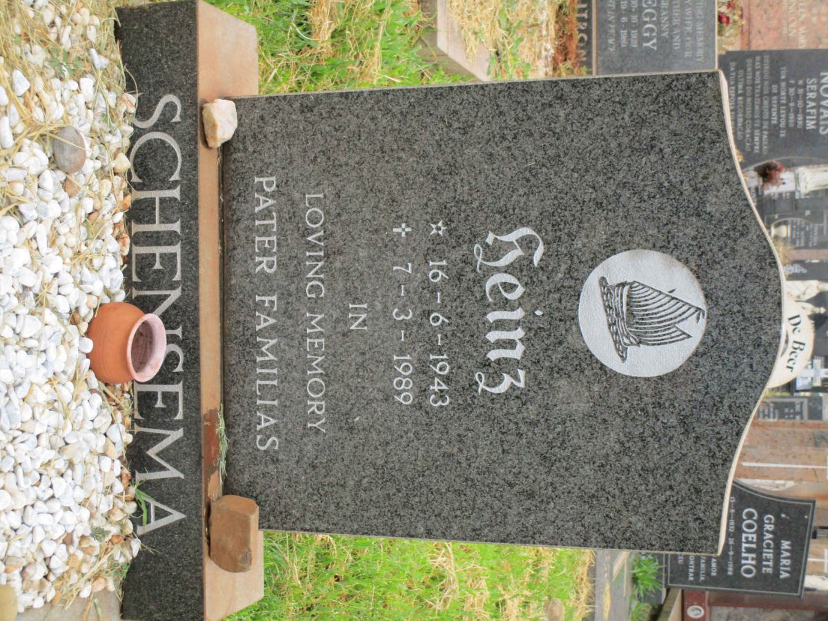 SCHENSEMA Heinz 1943-1989