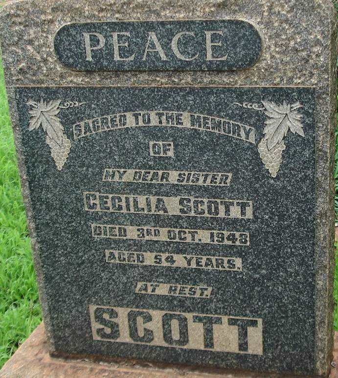 SCOTT Cecilia 1894-1948