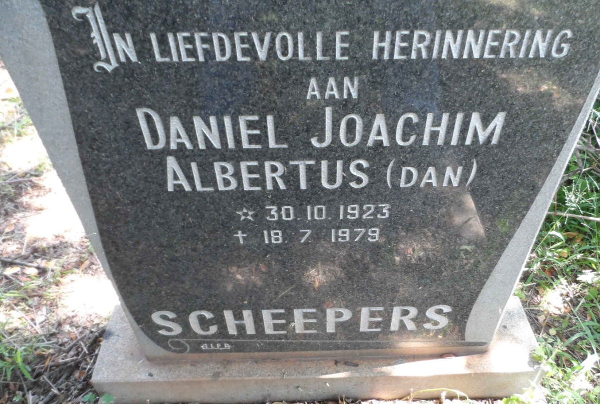 SCHEEPERS Daniel Joachim Albertus 1923-1979