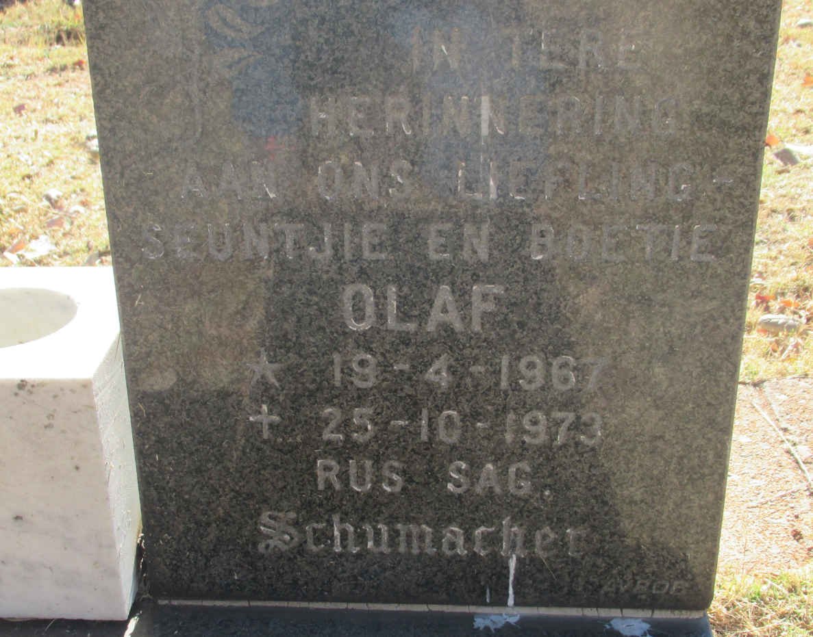 SCHUMACHER Olaf 1967-1973