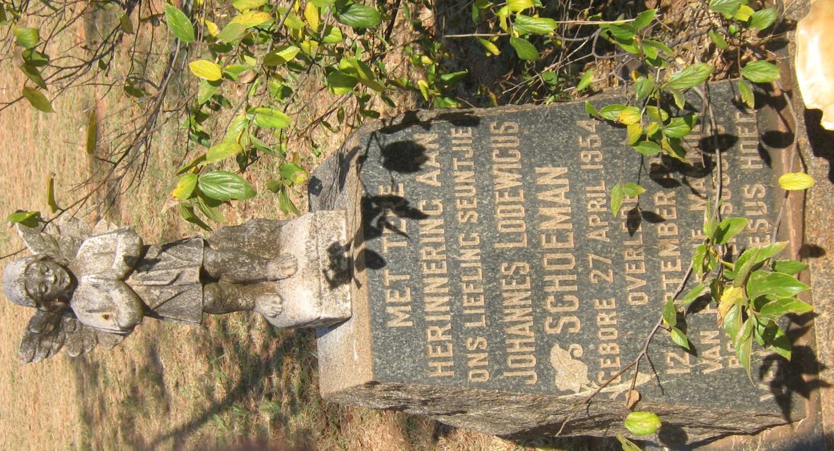 SCHOEMAN Johannes Lodewicus 1954-195?