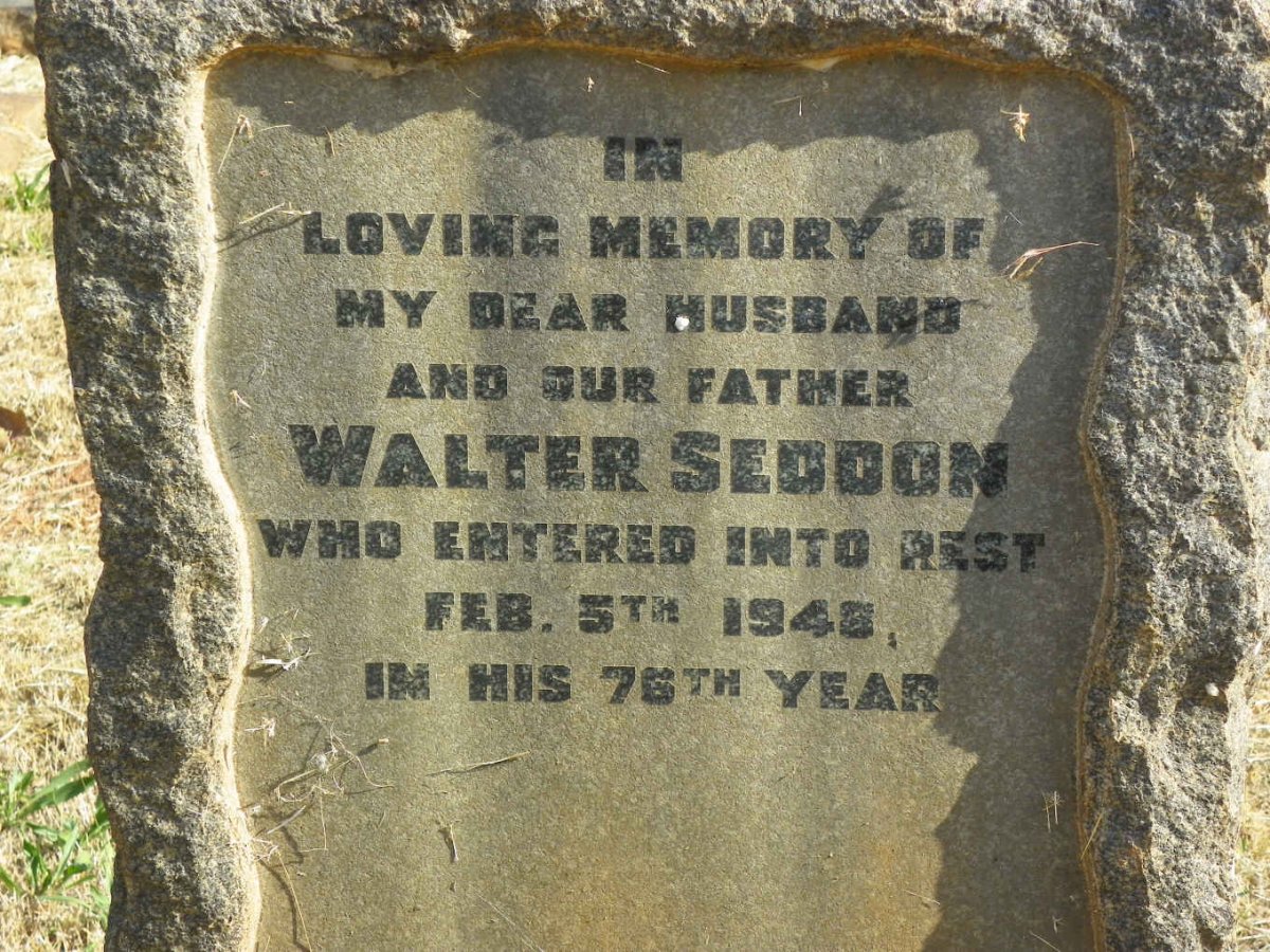 SEDDON Walter -1948