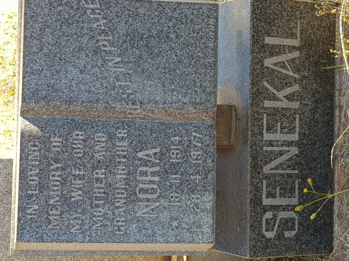 SENEKAL Nora 1914-1977