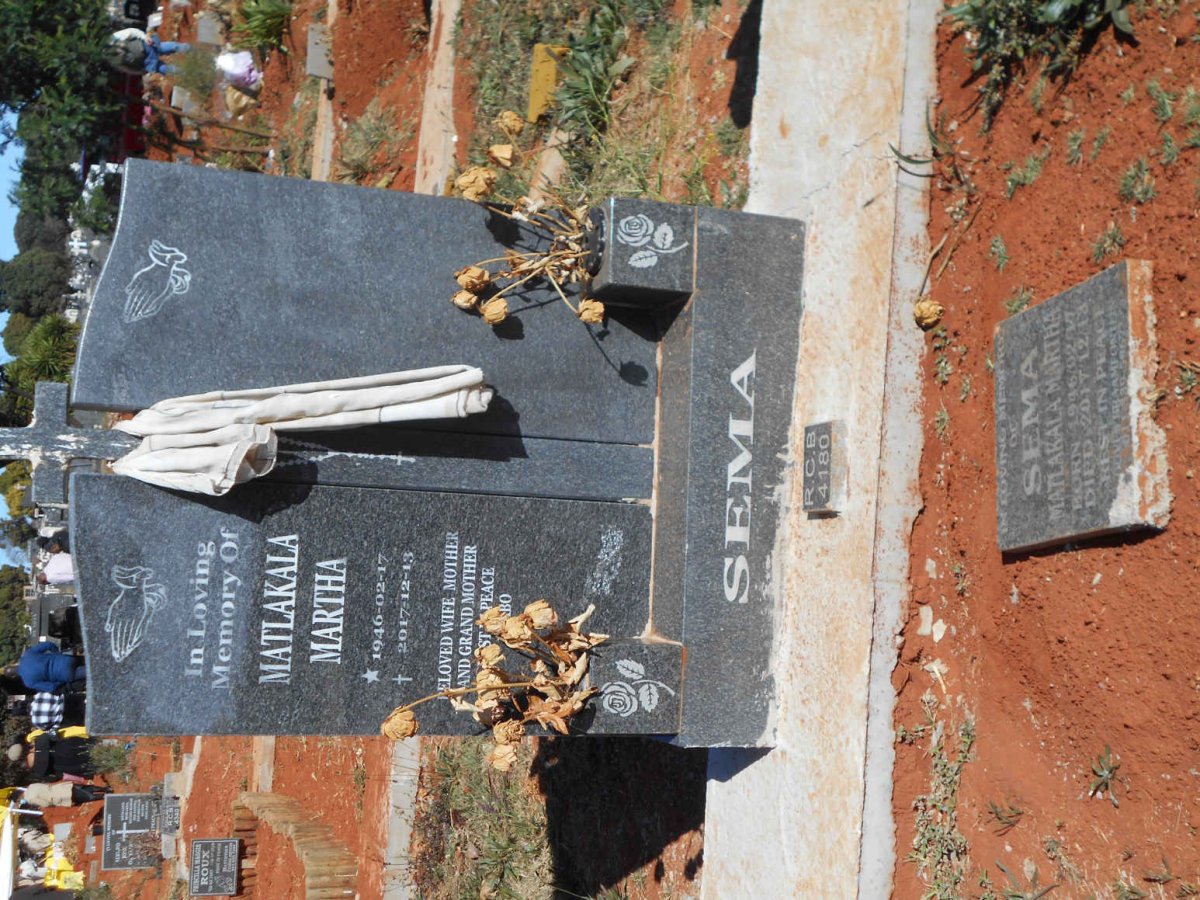 SEMA Matlakala Martha 1946-2017