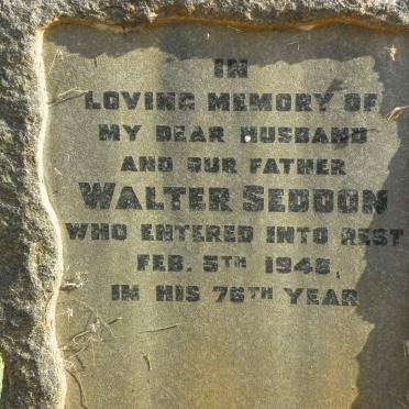 SEDDON Walter -1948
