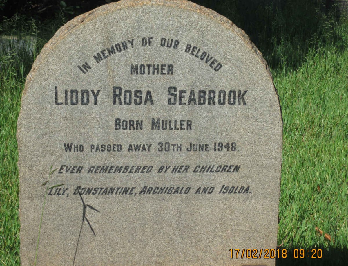 SEABROOK Liddy Rosa nee MULLER -1948