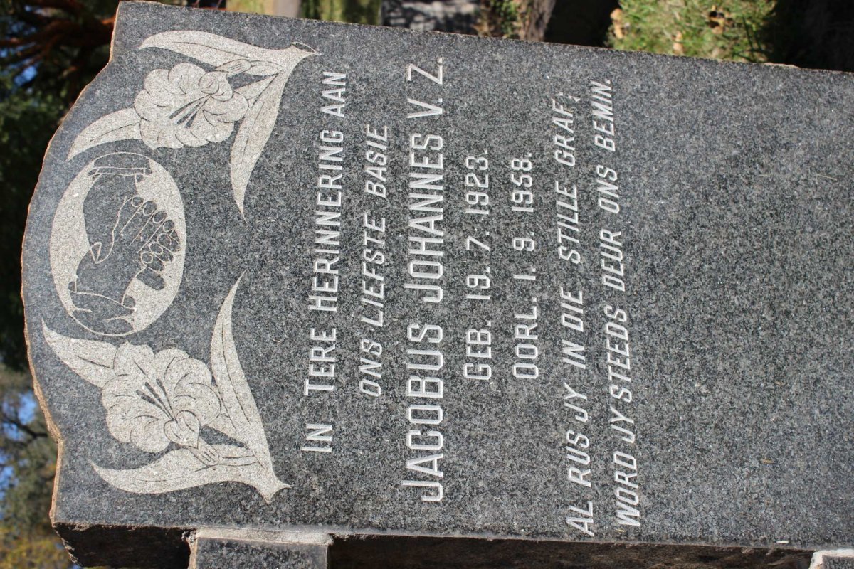 SENEKAL Jacobus Johannes V.Z. 1923-1958