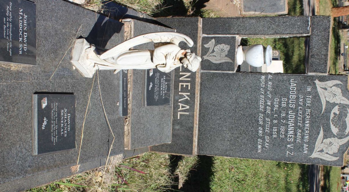 SENEKAL Jacobus Johannes V.Z. 1923-1958