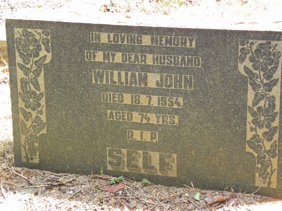 SELF William John -1954