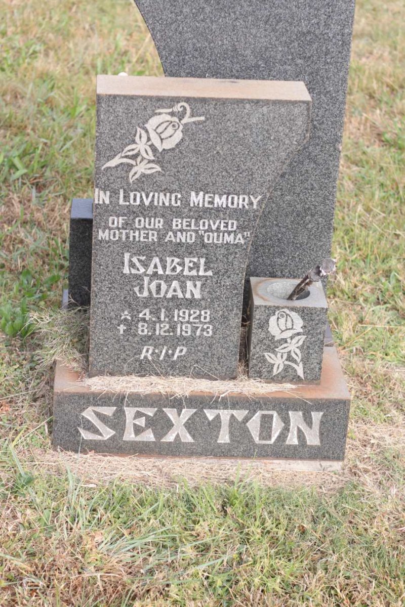 SEXTON Isabel Joan 1928-1973