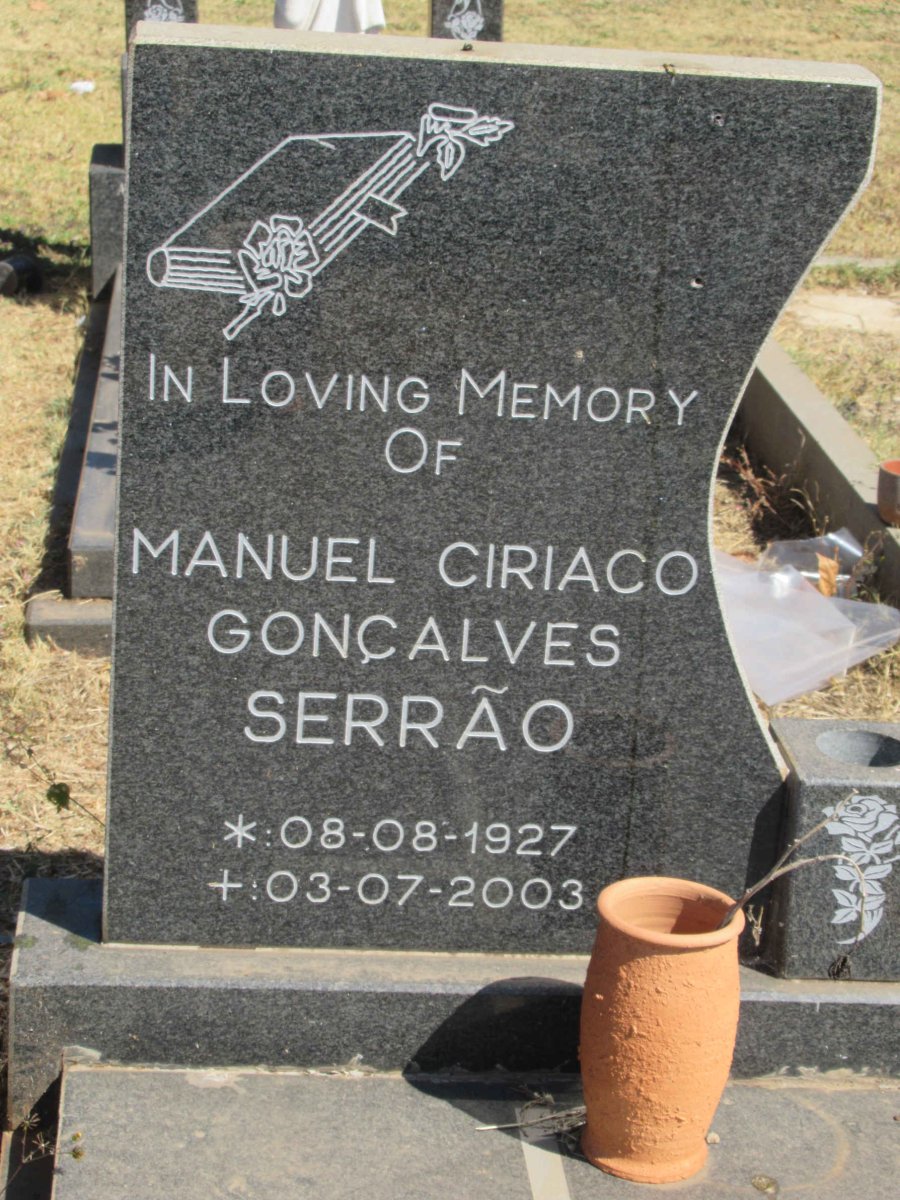 SERRAO Manuel Ciriaco Goncalves 1927-2003