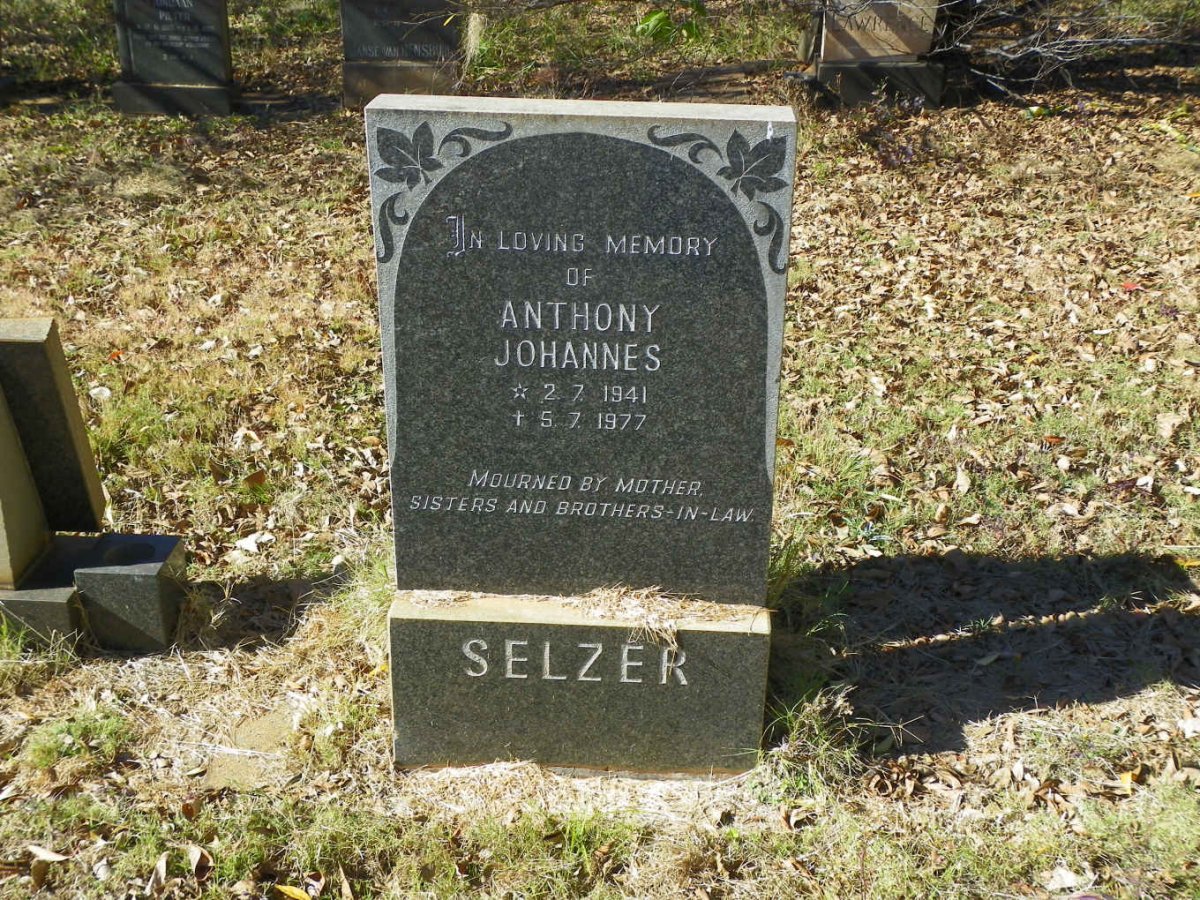 SELZER Anthony Johannes 1941-1977
