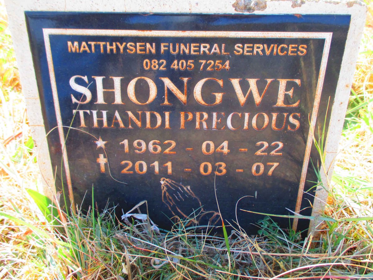 SHONGWE Thandi Precious 1962-2011