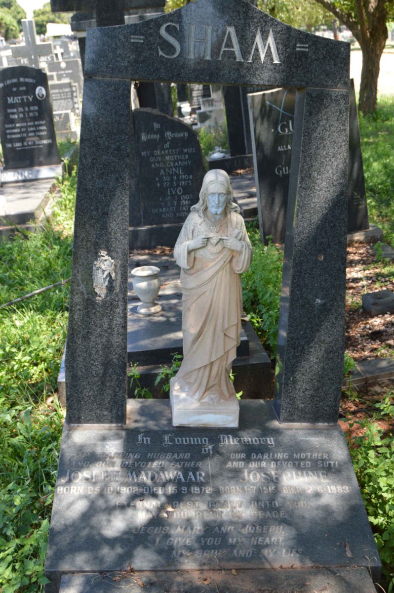 SHAM Joseph Madawaar 1902-1972 &amp; Josephine 1915-1983