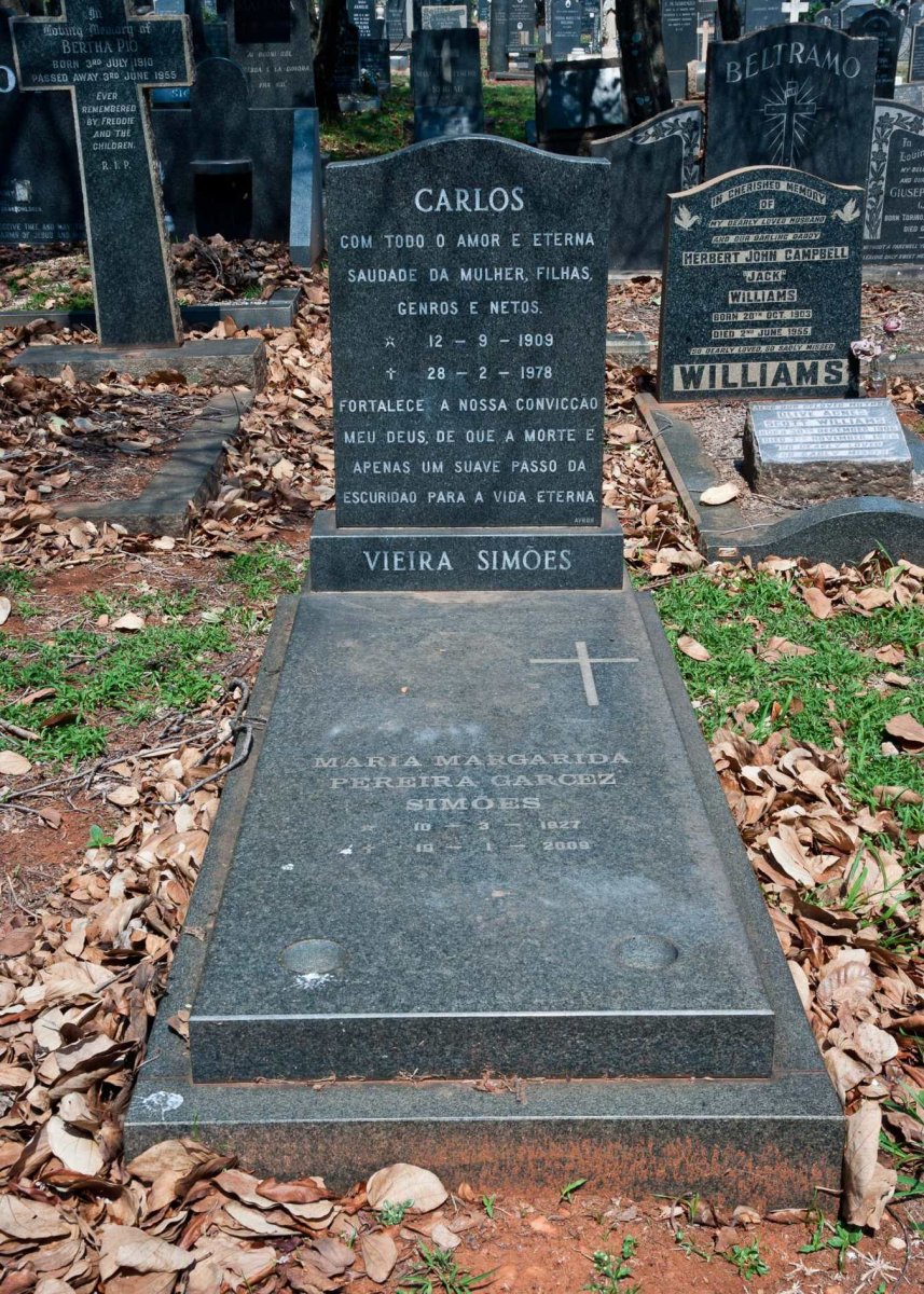SIMOES Carlos, VIEIRA 1909-1978 :: SIMOES Maria Margarida Pereira Garcez 1927-2009