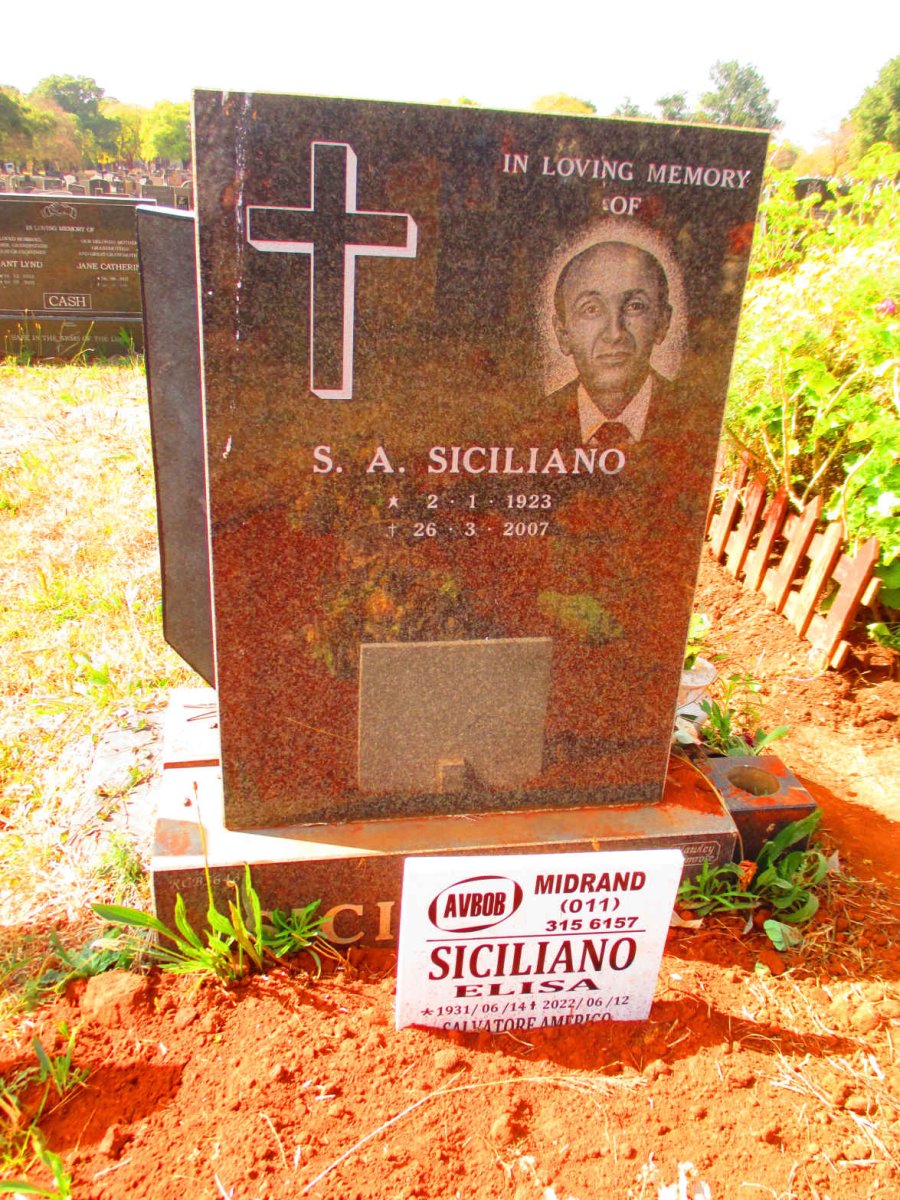 SICILIANO S.A. 1923-2007 &amp; Elisa 1931-2022