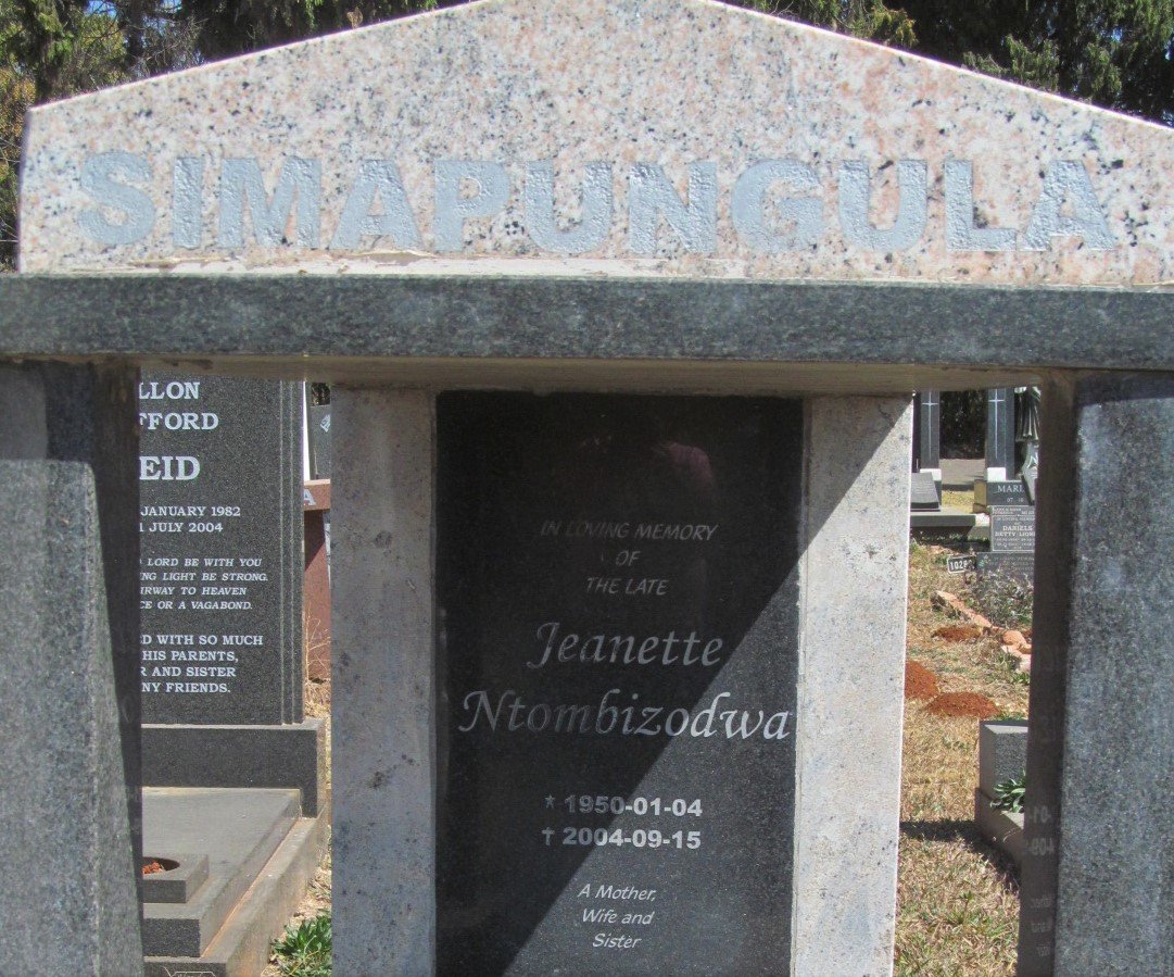 SIMAPUNGULA Jeanette Ntombizodwa 1950-2004