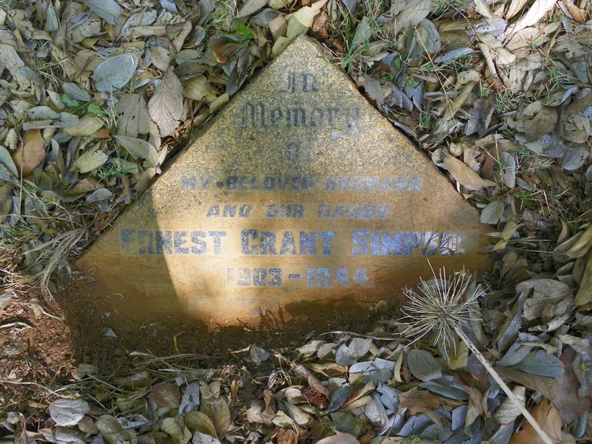 SIMPSON Ernest Grant 1903-1944