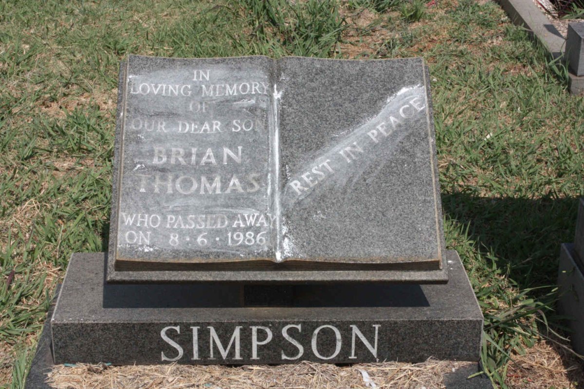 SIMPSON Brian Thomas -1986