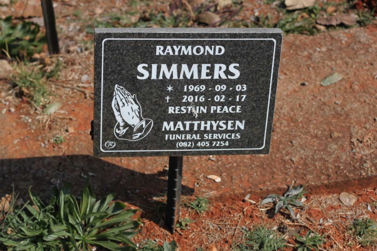 SIMMERS Raymond 1969-2016