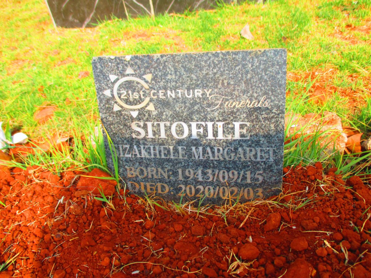 SITOFILE Izakhele Margaret 1943-2020