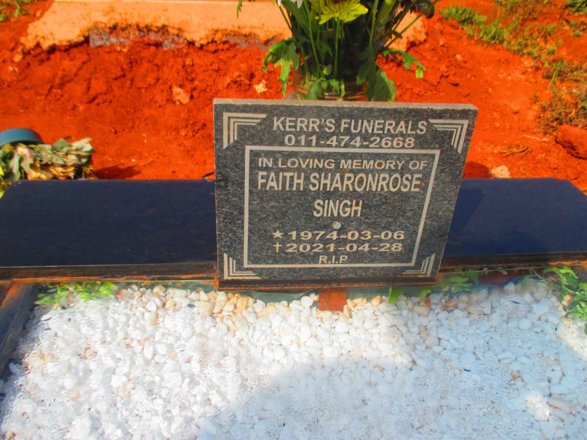 SINGH Faith Sharonrose 1974-2021