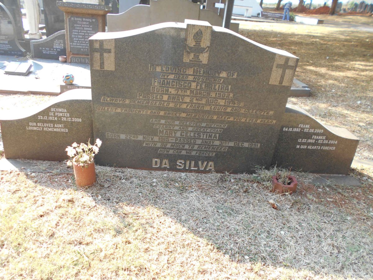 SILVA Francisco Ferreira, da 1902-1949 &amp; Mary Celestina 1915-1991