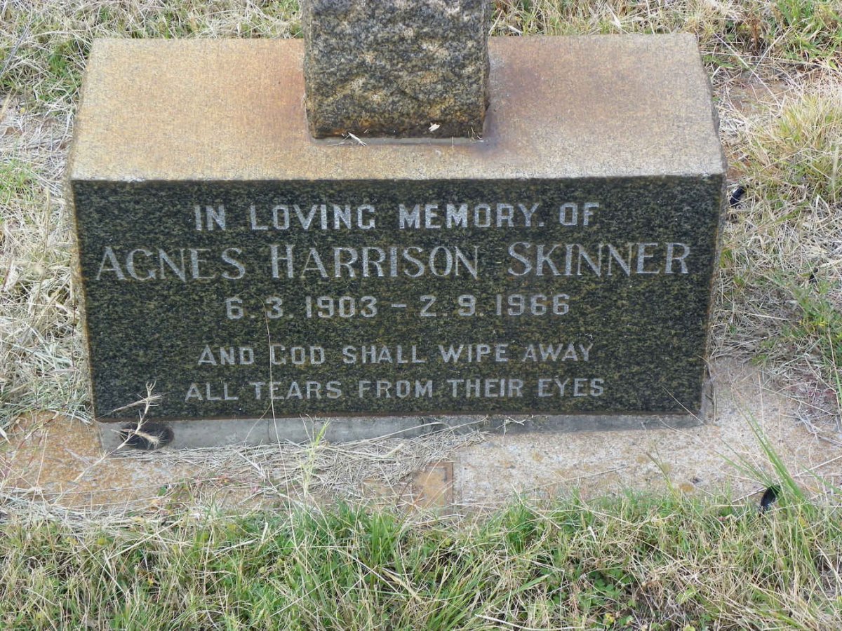SKINNER Agnes Harrison 1903-1966