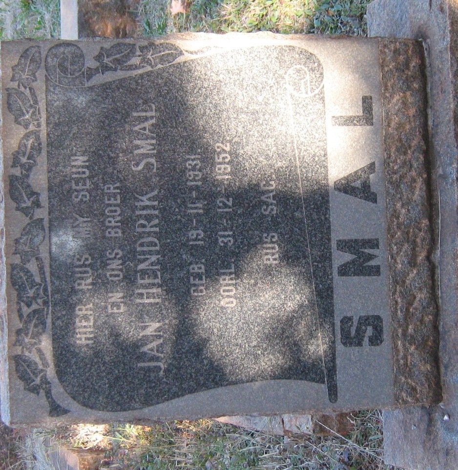 SMAL Jan Hendrik 1931-1952