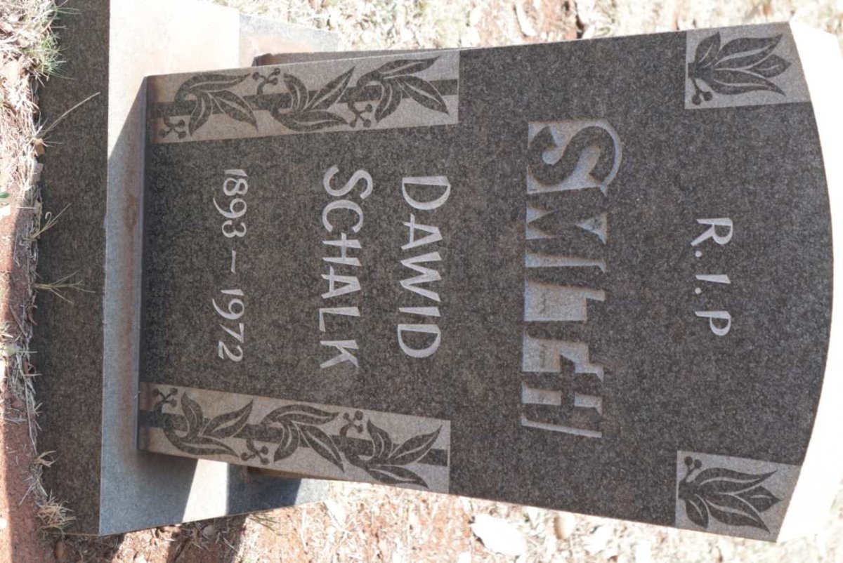 SMITH Dawid Schalk 1893-1972
