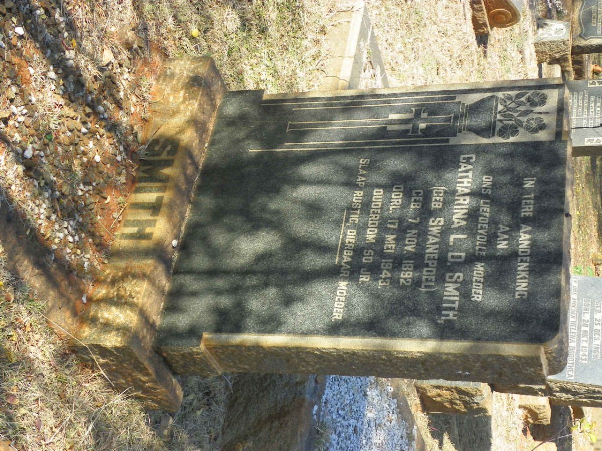SMITH Catharina L.D. nee SWANEPOEL 1892-1943