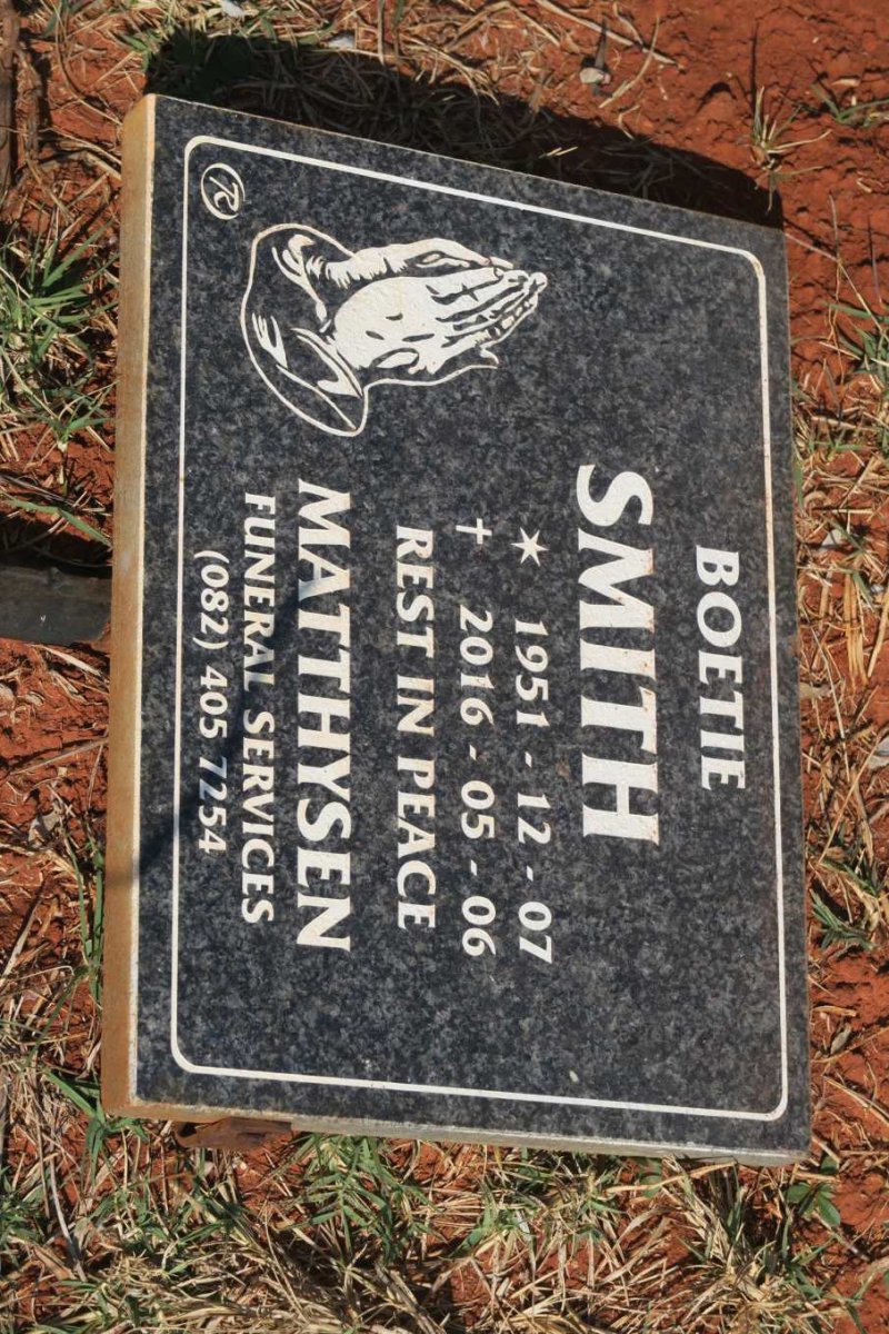 SMITH Boetie 1951-2016