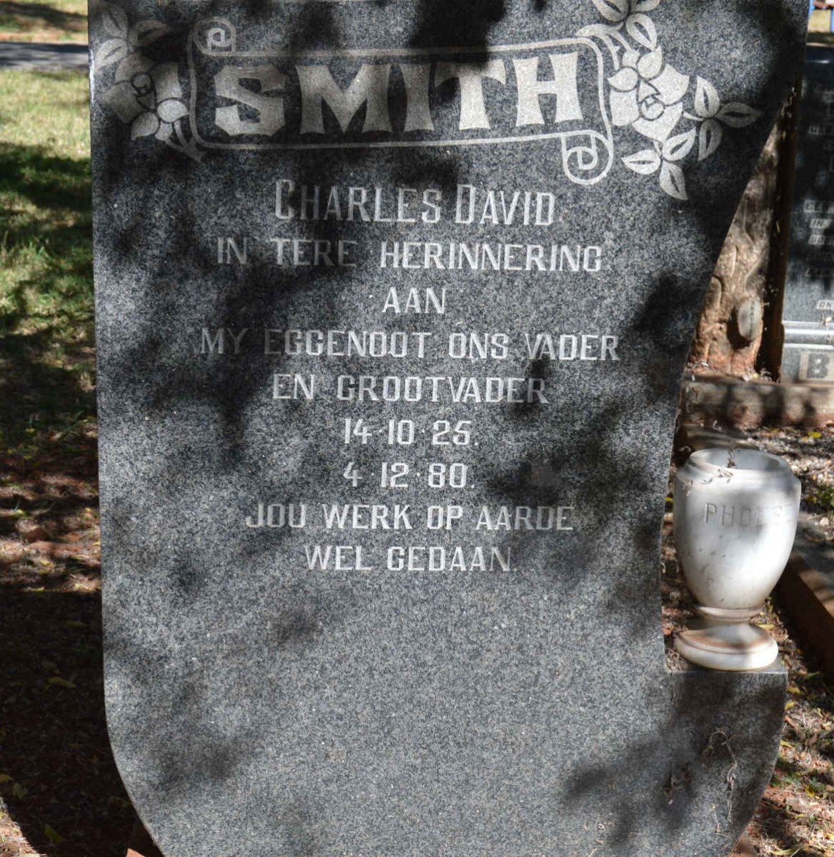 SMITH Charles David 1925-1980