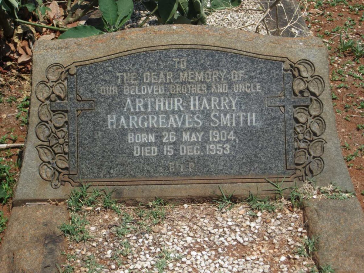 SMITH Arthur Harry Hargreaves 1904-1953