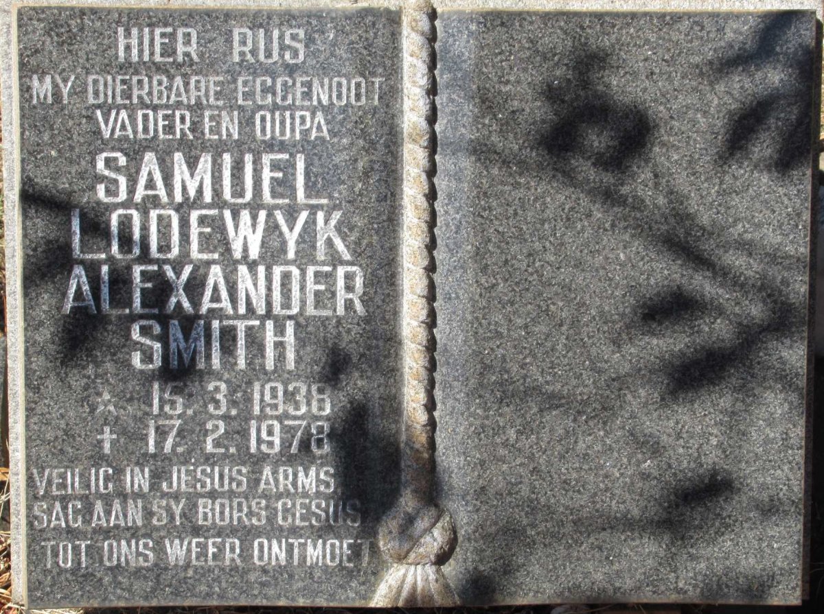 SMITH Samuel Lodewyk Alexander 1938-1978