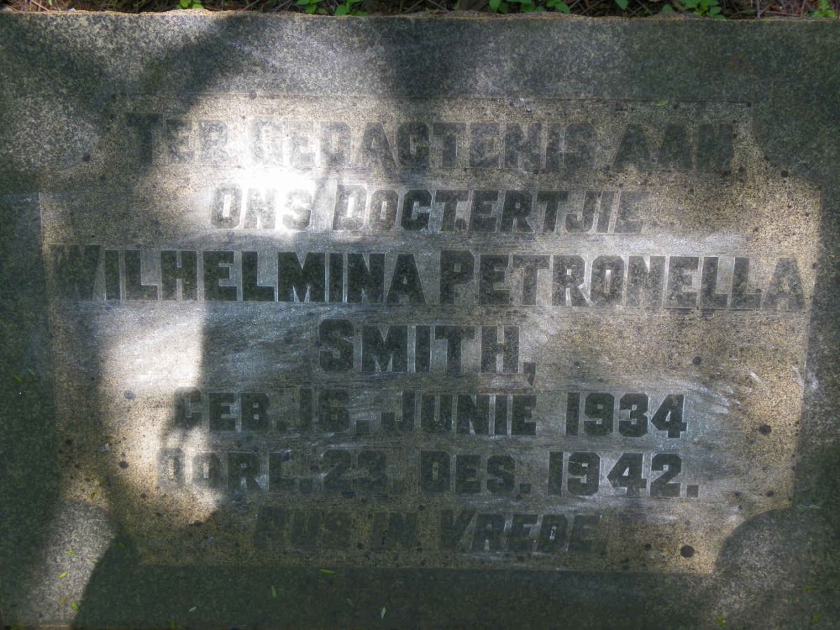 SMITH Wilhelmina Petronella 1934-1942