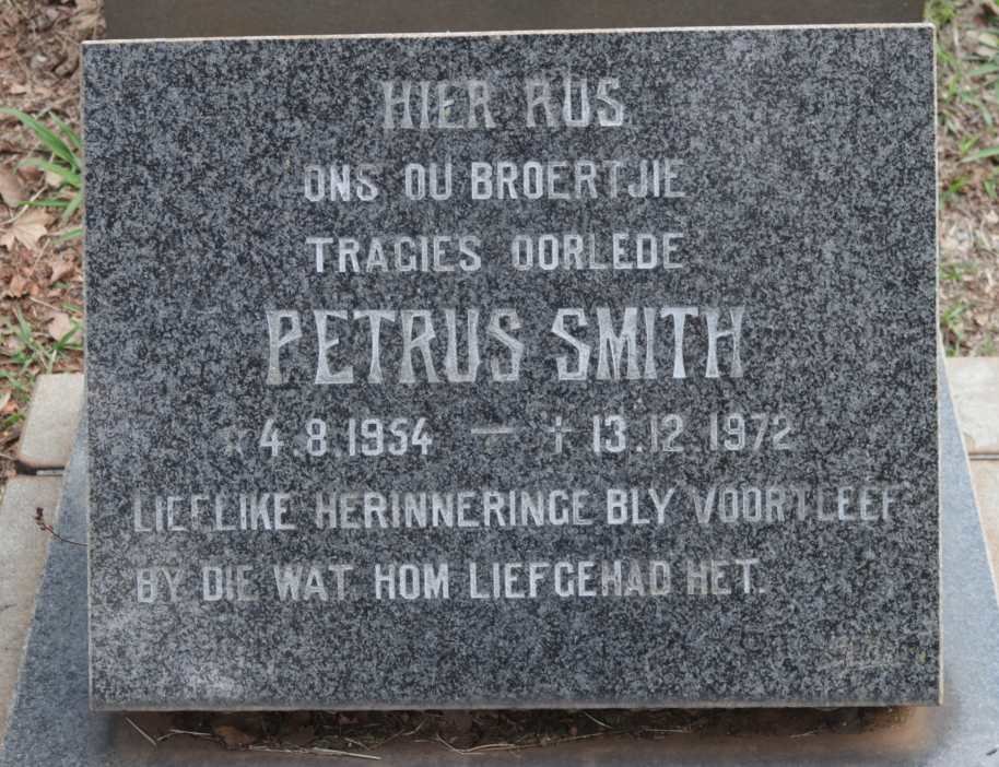 SMITH Petrus 1954-1972