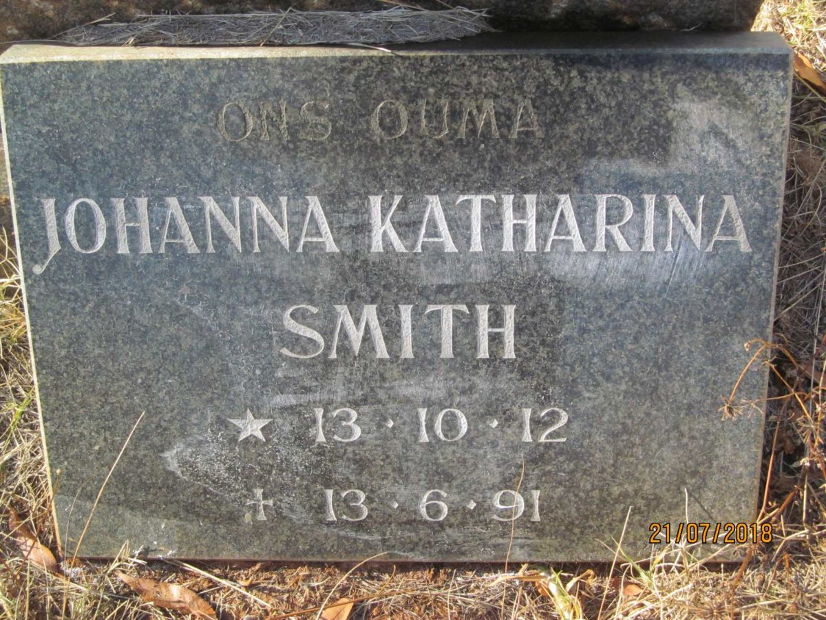 SMITH Johanna Katharina 1912-1991