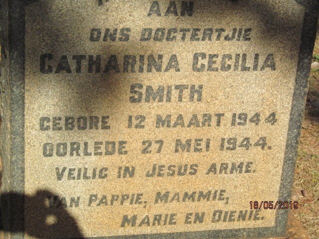 SMITH Catharina Cecilia 1944-1944